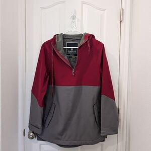 Empyre Red and Gray Hooded Jacket